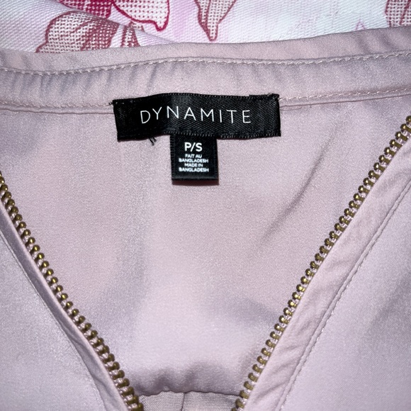 Dynamite Pale Pink Work Blouse - Picture 2 of 5